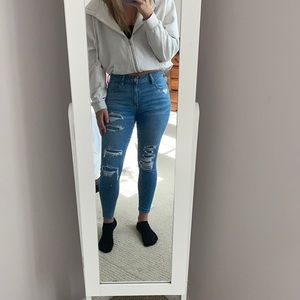 american eagle high rise jegging size 2